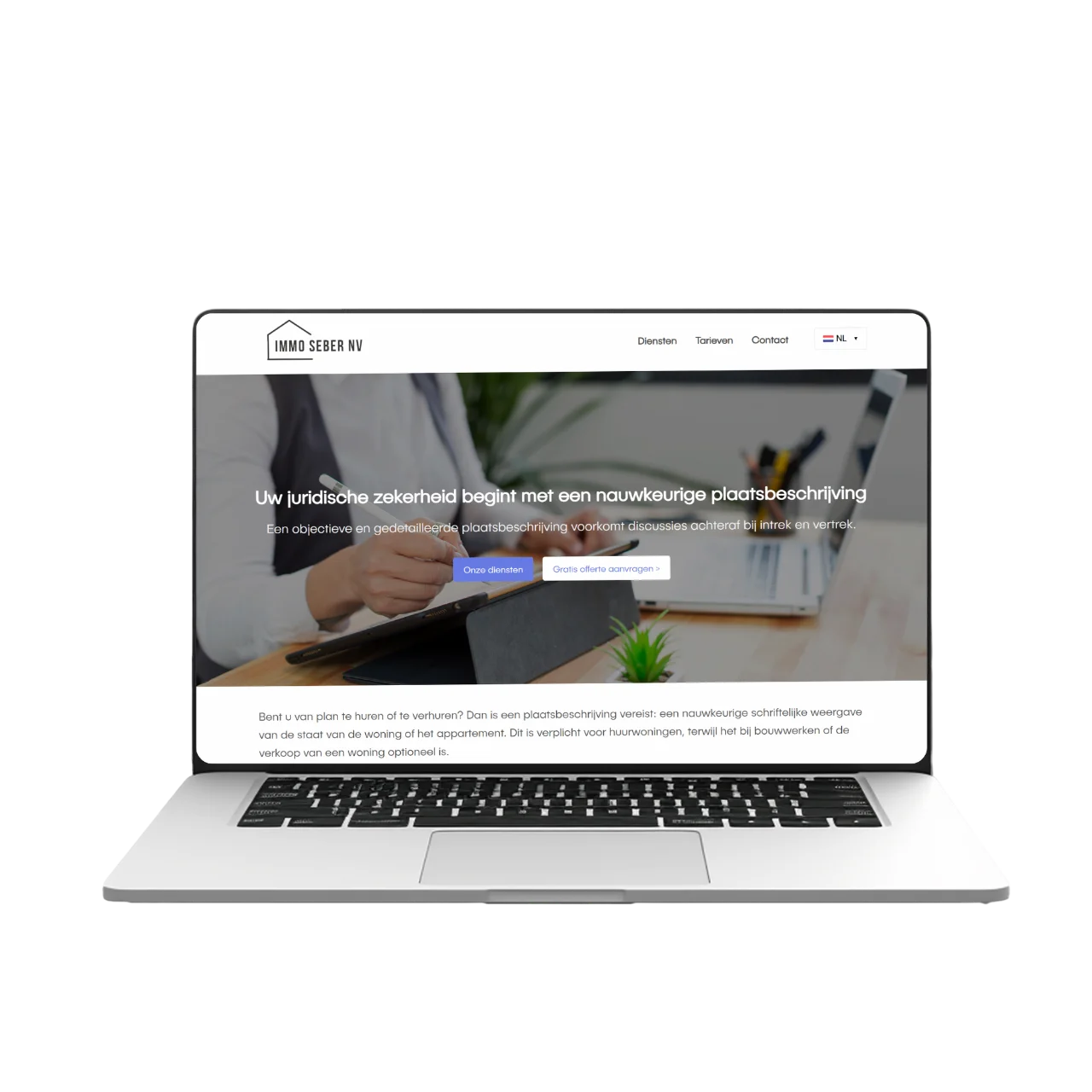 Laptop mockup IMMO SADS